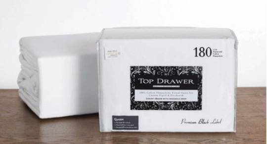 Top Drawer Flannelette Sheet Set - White